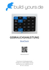 build-yours.de BoxClock Gebrauchsanleitung
