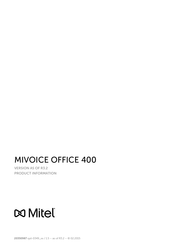 Mitel Mivoice office 400 Bedienungsanleitung
