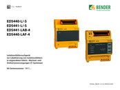 Bender EDS441-L Handbuch