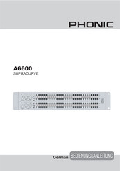 Phonic A6600 Supracurve Bedienungsanleitung