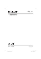 EINHELL BG-VL 1231 Originalbetriebsanleitung