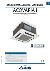 Galletti ACQVARIA i-Serie Installations-, Bedienungs- Und Wartungsanleitung