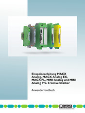 Phoenix Contact MACX Analog EX Anwenderhandbuch