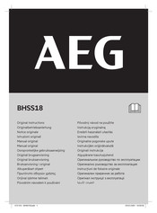 AEG BHSS18 Originalbetriebsanleitung