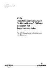 Emerson Micro Motion ELITE CMF400 Installationsanweisungen