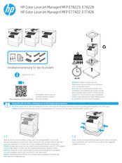 HP Color LaserJet Managed MFP E78223 Handbuch