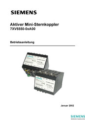 Siemens 7XV5550-0 A00-Serie Betriebsanleitung