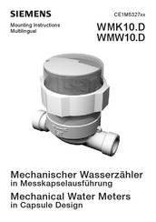 Siemens WMK10.D Montageanleitung