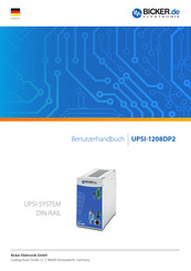 Bicker Elektronik UPSI-1208DP2 Bedienungsanleitung