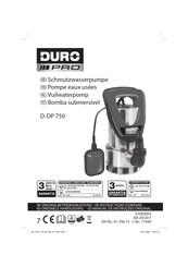 Duro Pro D-DP 750 Originalbetriebsanleitung