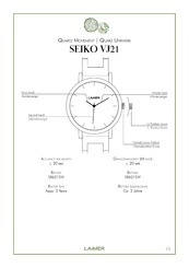 Laimer SEIKO VJ21 Gebrauchsanleitung
