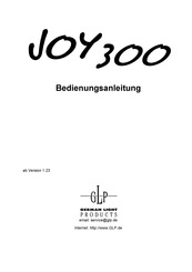 German Light Products JOY-300 Bedienungsanleitung