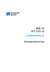 Dürkopp Adler 906-10 Zusatzanleitung