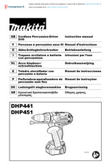 Makita DHP451RMJ Betriebsanleitung