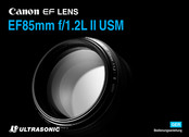 Canon EF85mm 1:1,2L II USM Bedienungsanleitung