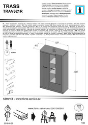 Forte TRASS TRAV621R Montageanleitung