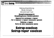 coop Satrap-vapor ecoclean Gebrauchsanleitung