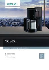 Siemens TC805 Serie Gebrauchsanleitung