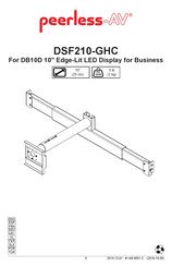 peerless-AV DSF210-GHC Montageanleitung