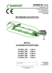 SaMASZ SAMBA 240 Betriebsanleitung