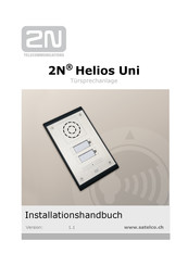 2N Telekomunikace Helios Uni Installationshandbuch