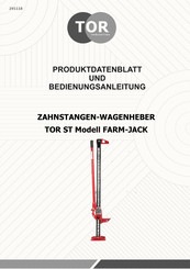 TOR INDUSTRIES FARM-JACK Produktdatenblatt Und Bedienungsanleitung
