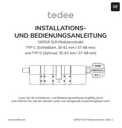 Tedee GERDA SLR C Installations- Und Bedienungsanleitung