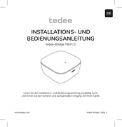 Tedee Bridge TBV1.0 Installations- Und Bedienungsanleitung