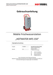 Hotmobil HOTWATER MFS 150 Gebrauchsanleitung
