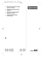 Robust RB-PG 850 Originalbetriebsanleitung