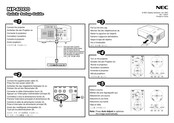 NEC NP4000 Kurzinstallationsanleitung