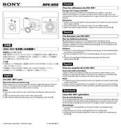Sony MPK-WEB Bedienungsanleitung