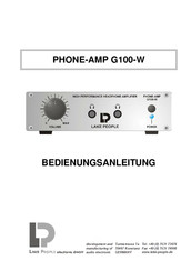 Lake People PHONE-AMP G100-W Bedienungsanleitung