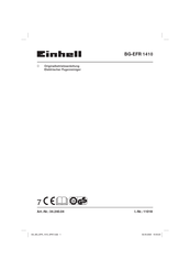 EINHELL BG-EFR 1410 Originalbetriebsanleitung
