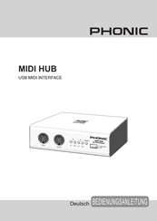 Phonic MIDI HUB Bedienungsanleitung