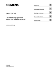 Siemens SIMATIC RTLS PCB OEM AC Betriebsanleitung