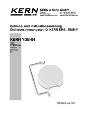 KERN Typ TYDB-04-A Betriebs Und Installationsanleitung