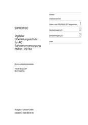 Siemens SIPROTEC 7ST63 Handbuch