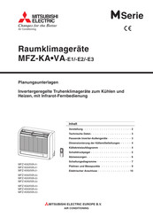 Mitsubishi Electric MFZ-KA25VA-E2 Planungsunterlagen
