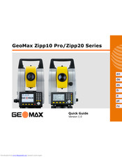 GeoMax Zipp20 Serie Kurzanleitung