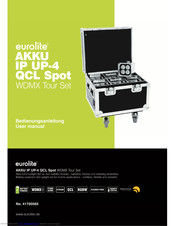 EuroLite AKKU IP UP-4 QCL Spot WDMX Tour Set Bedienungsanleitung