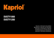Kapriol DUSTY1200 Herstelleranweisung Und Informationen