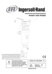 Ingersoll-Rand IR40BV Bedienungsanleitung