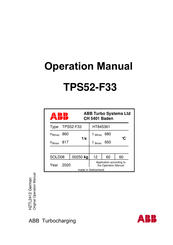 ABB TPS52-F33 HT845361 Bedienungsanleitung