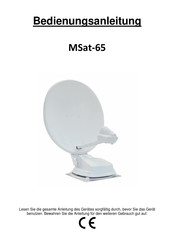 UltraMedia MSat-65 Bedienungsanleitung