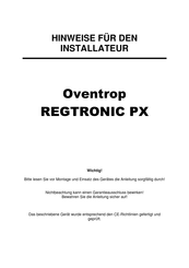 Oventrop REGTRONIC PX Hinweise Für Den Installateur