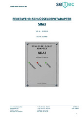 Setec SDA3 Bedienungsanleitung