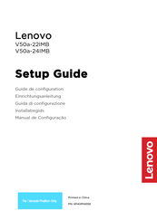 Lenovo V50a-24IMB Einrichtungsanleitung