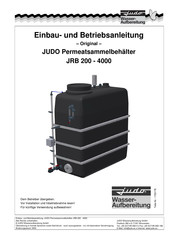 Judo JRB 1000 Einbau- Und Betriebsanleitung