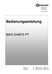 Bauknecht BIK5 DH8FS PT Bedienungsanleitung
